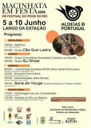Cartaz Festas de Macinhata 2026 - Macinhata do Vouga