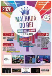 Cartaz Festas de Malhada do Rei 2026 - Pampilhosa da Serra