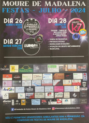 Cartaz Festas de Moure de Madalena 2024 - Viseu