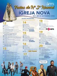 Cartaz Festas de Nª Sª Nazaré 2026 - Igreja Nova