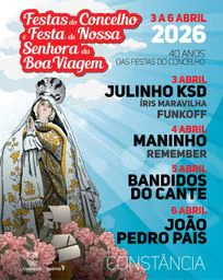 Cartaz Festas de Nossa Senhora da Boa Viagem 2026 - Constância