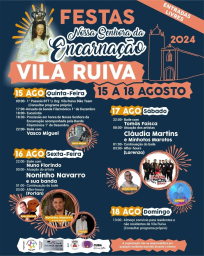 Cartaz Festas de Nossa Senhora da Encarnação 2024 - Vila Ruiva
