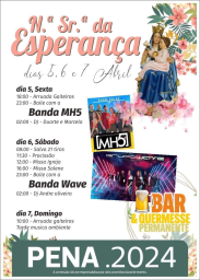 Cartaz Festas de Nossa Senhora da Esperança 2024 - Pena