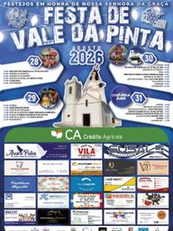Cartaz Festas de Nossa Senhora da Graça 2026 - Vale da Pinta