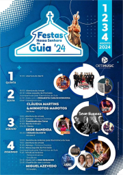 Cartaz Festas de Nossa Senhora da Guia 2024 - Guia