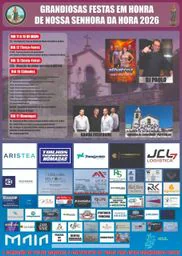 Cartaz Festas de Nossa Senhora da Hora 2026 - Nogueira