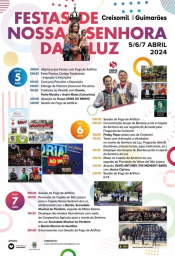 Cartaz Festas de Nossa Senhora da Luz 2024 - Creixomil
