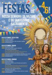 Cartaz Festas de Nossa Senhora da Nazaré e do Santíssimo Sacramento 2026 - Funchal