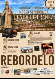 Cartaz Festas de Nossa Senhora da Penha de França 2026 - Rebordelo