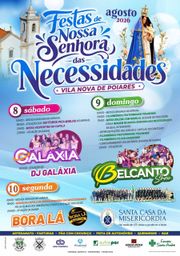Cartaz Festas de Nossa Senhora das Necessidades 2026 - Vila Nova de Poiares