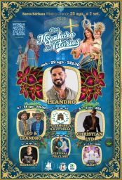 Cartaz Festas de Nossa Senhora das Vitórias 2026 - Santa Bárbara