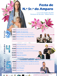 Cartaz Festas de Nossa Senhora do Amparo 2025 - Ribeira Brava