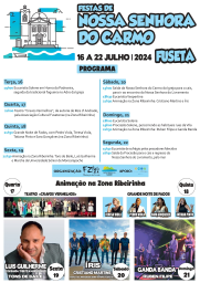 Cartaz Festas de Nossa Senhora do Carmo 2024 - Fuseta