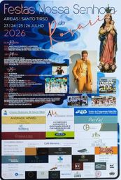Cartaz Festas de Nossa Senhora do Rosário 2026 - Areias