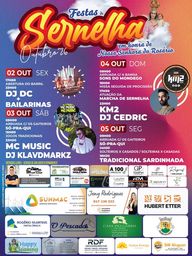 Cartaz Festas de Nossa Senhora do Rosário 2026 - Sernelha