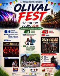 Cartaz Festas de Olival 2026 - Olival