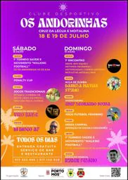 Cartaz Festas de Os Andorinhas 2026 - Cruz da Légua e Moitalina