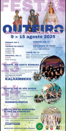 Cartaz Festas de Outeiro 2025 - Bragança