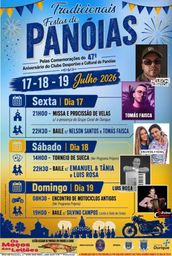 Cartaz Festas de Panóias 2026 - Panóias