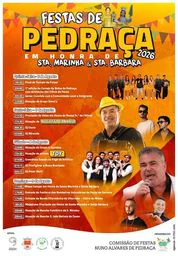 Cartaz Festas de Pedraça 2026 - Pedraça