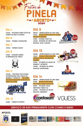 Cartaz Festas de Pinela 2024 - Bragança