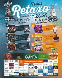Cartaz Festas de Retaxo 2026 - Retaxo