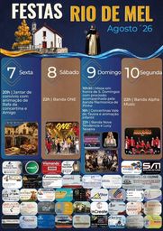 Cartaz Festas de Rio de Mel 2026 - Rio de Mel