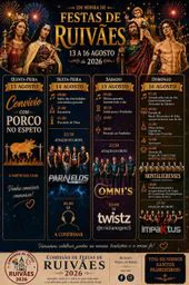 Cartaz Festas de Ruivães 2026 - Ruivães