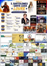 Cartaz Festas de S. Bartolomeu e Santa Luzia 2026 - Loure