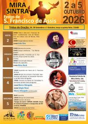 Cartaz Festas de S. Francisco de Assis 2026 - Mira Sintra
