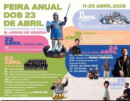 Cartaz Festas de S. Jorge de Várzea 2026 - Várzea