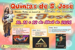Cartaz Festas de S. José 2026 - Aldeia de Joanes
