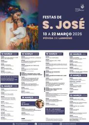 Cartaz Festas de S. José 2026 - Póvoa de Lanhoso