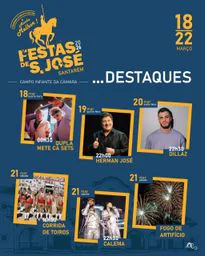 Cartaz Festas de S. José 2026 - Santarém