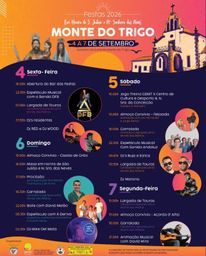 Cartaz Festas de S. Julião e Nª Senhora das Neves 2026 - Monte do Trigo