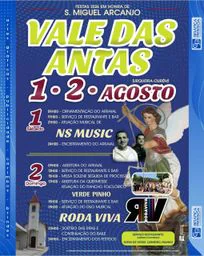 Cartaz Festas de S. Miguel Arcanjo 2026 - Vale das Antas