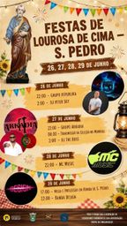 Cartaz Festas de S. Pedro 2026 - Lourosa de Cima