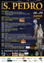Cartaz Festas de S. Pedro 2026 - S. Pedro da Torre