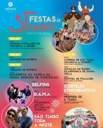 Cartaz Festas de S. Tiago 2026 - Celorico de Basto