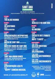 Cartaz Festas de Sant'Ana 2026 - Leça da Palmeira