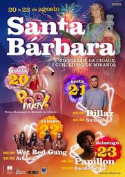 Cartaz Festas de Santa Bárbara 2026 - Miranda do Douro