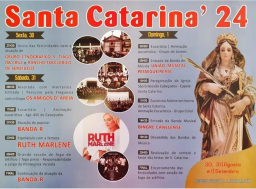 Cartaz Festas de Santa Catarina 2024 - Vila Nova de Famalicão