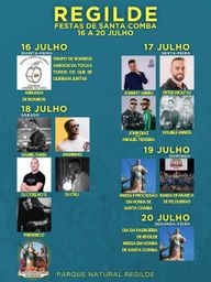 Cartaz Festas de Santa Comba 2026 - Regilde