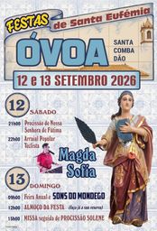 Cartaz Festas de Santa Eufémia 2026 - Óvoa