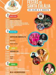Cartaz Festas de Santa Eulália 2026 - Vizela