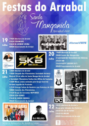 Cartaz Festas de Santa Margarida 2024 - Arrabal 