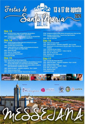 Cartaz Festas de Santa Maria 2024 - Messejana