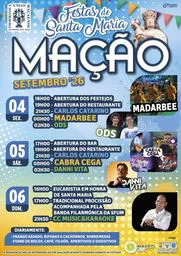 Cartaz Festas de Santa Maria 2026 - Mação