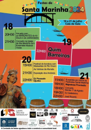 Cartaz Festas de Santa Marinha 2024 - Vila Nova de Gaia