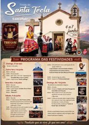 Cartaz Festas de Santa Tecla 2026 - Samonde